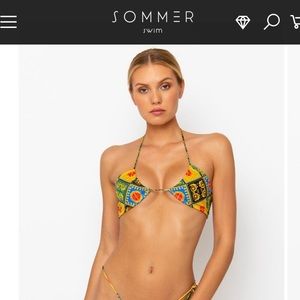 SOMMER swim top only size S